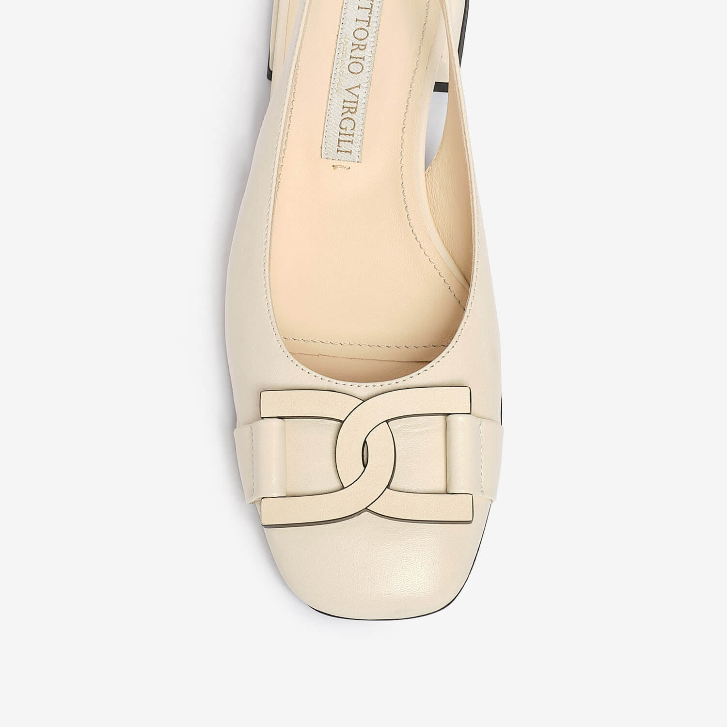 Ballerina sling back in pelle donna