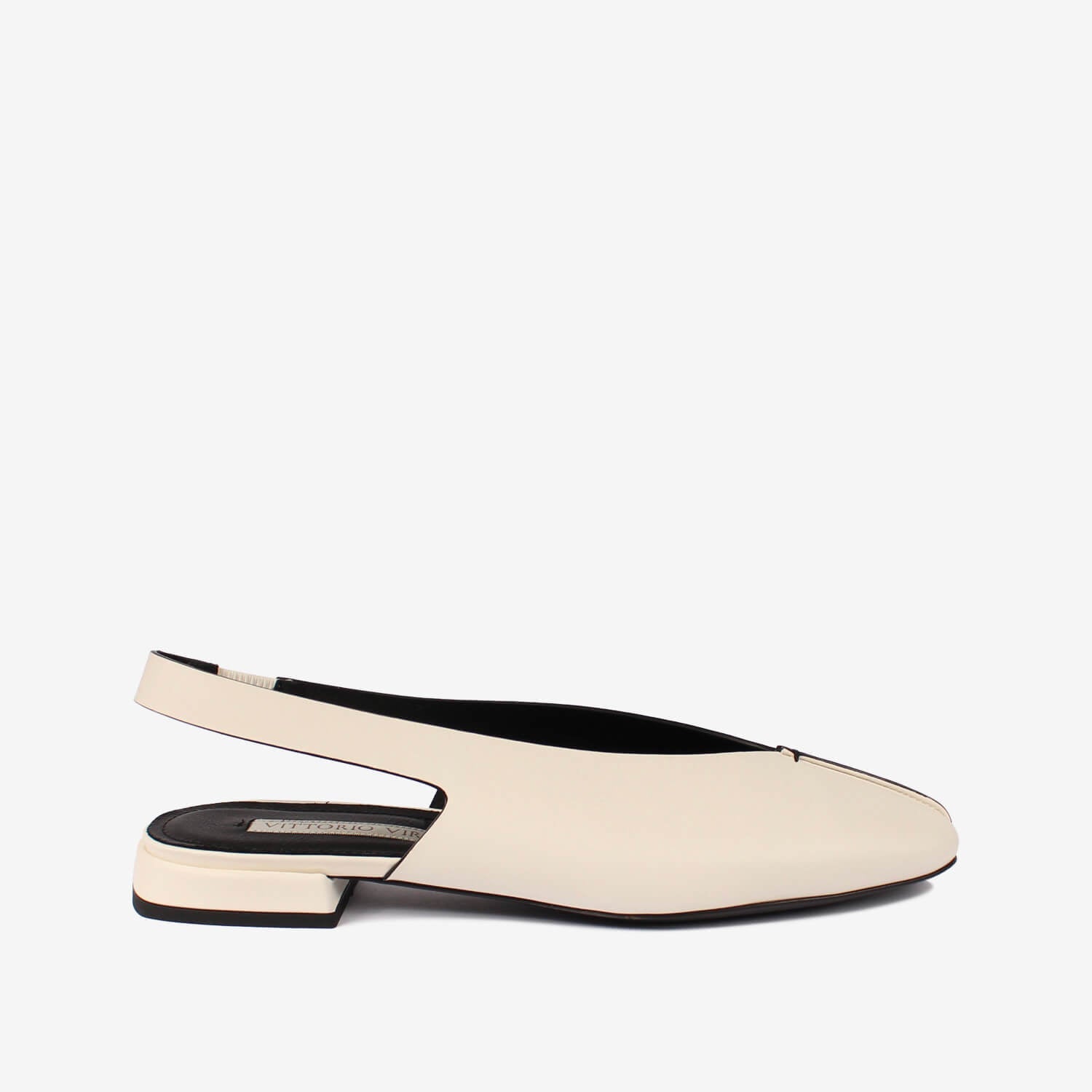 Ballerina sling back in pelle