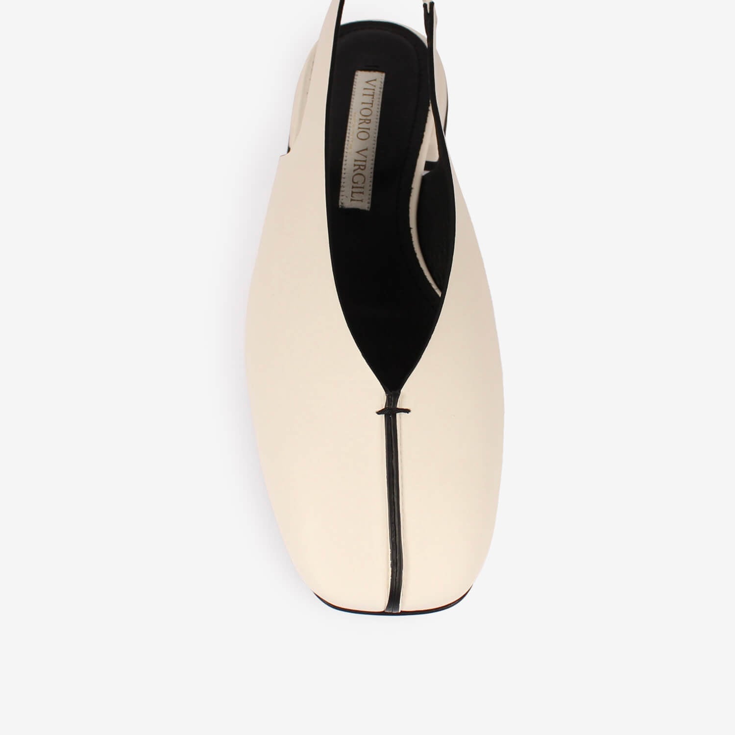 Ballerina sling back in pelle
