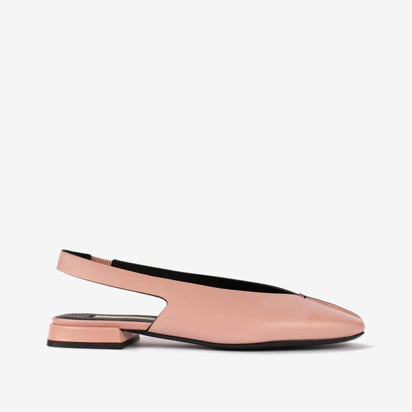 Ballerina sling back in pelle