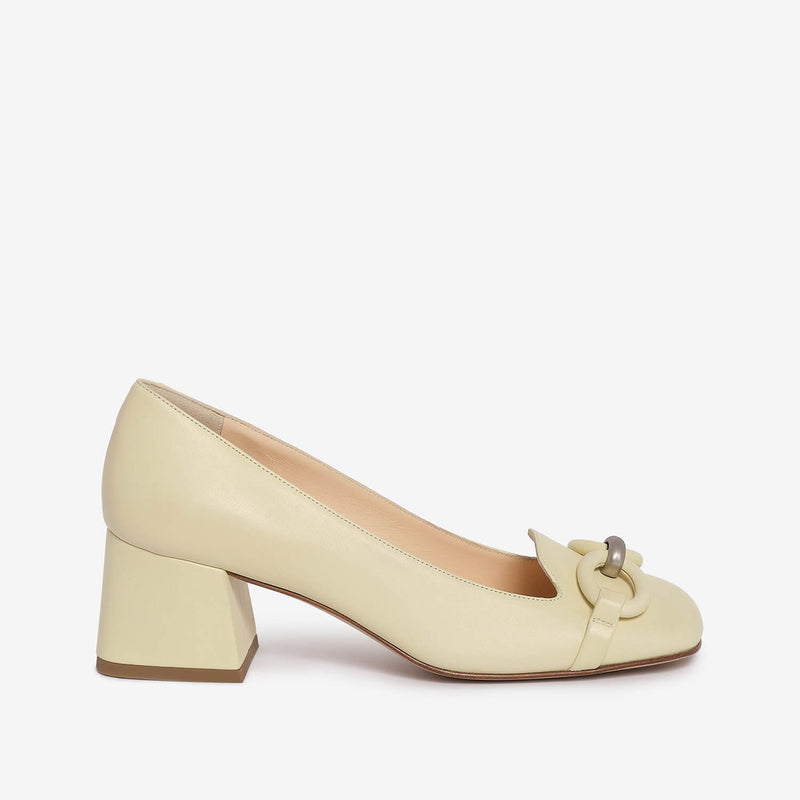 Décolleté in pelle donna tocco di limone