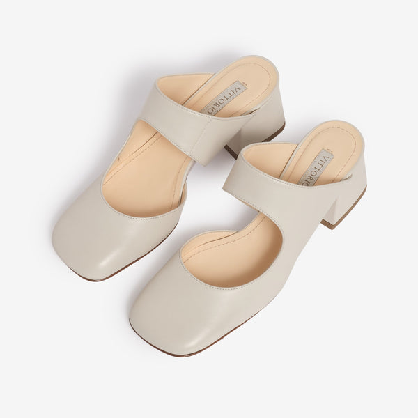 Sabot in pelle donna