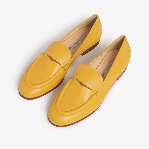 Mocassino in pelle donna mango