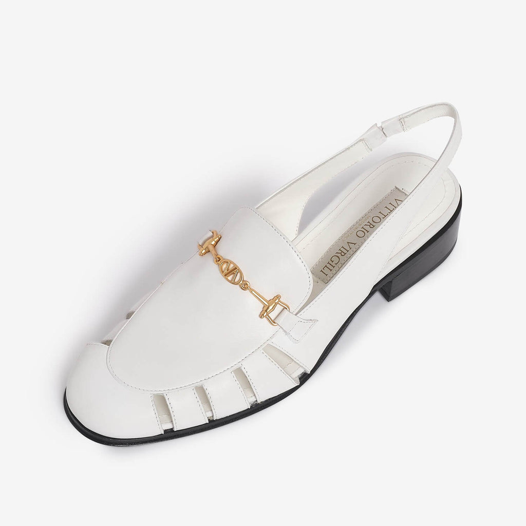 White women's loafer – Vittorio Virgili