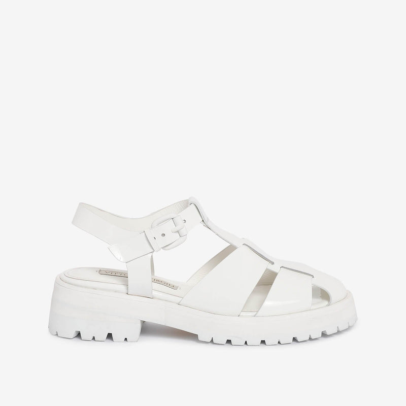 Sandalo in vernice donna