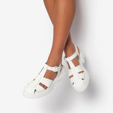 Sandalo in vernice donna