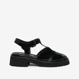 Sandalo in vernice donna