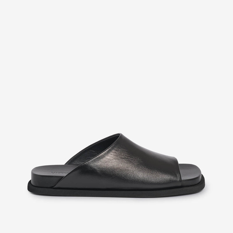 Sandalo slider in pelle donna 