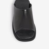 Sandalo slider in pelle donna 