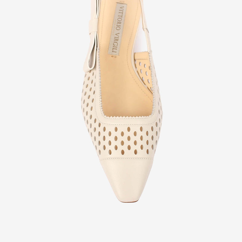 Ballerina sling back donna ghiaccio
