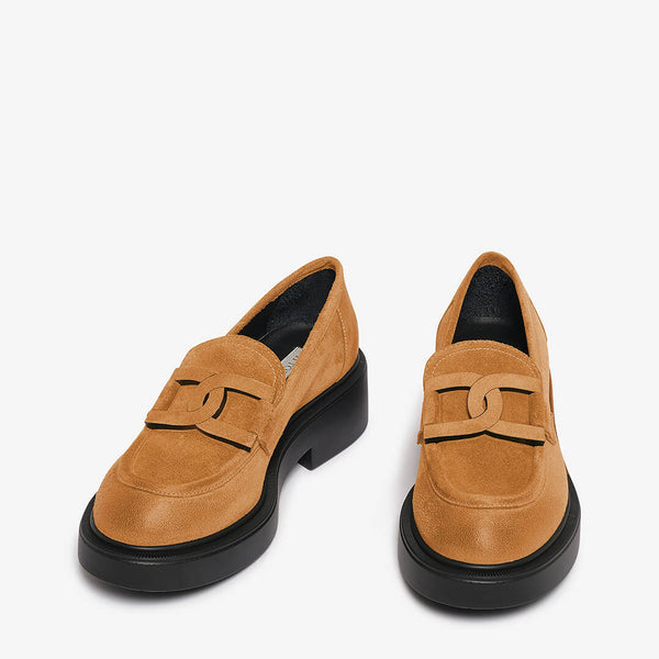 Mocassino in camoscio donna