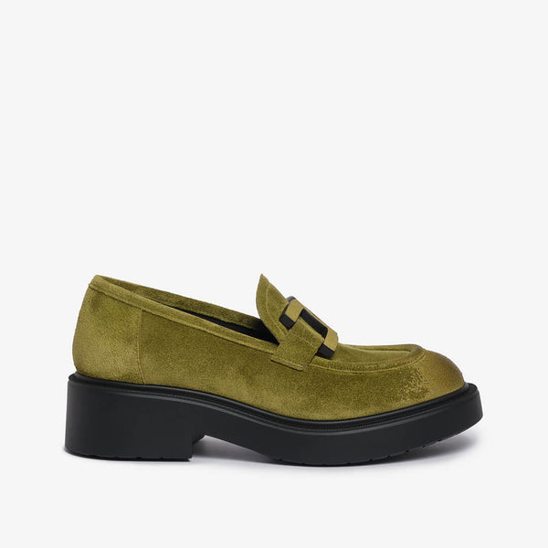 Mocassino in camoscio donna