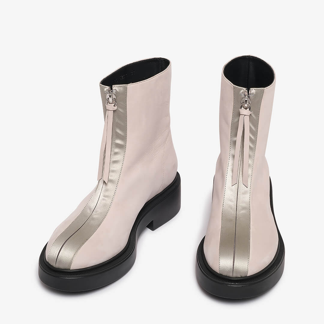 Ankle Boot in pelle ghiaccio donna