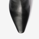 Cuissardes in pelle nero donna
