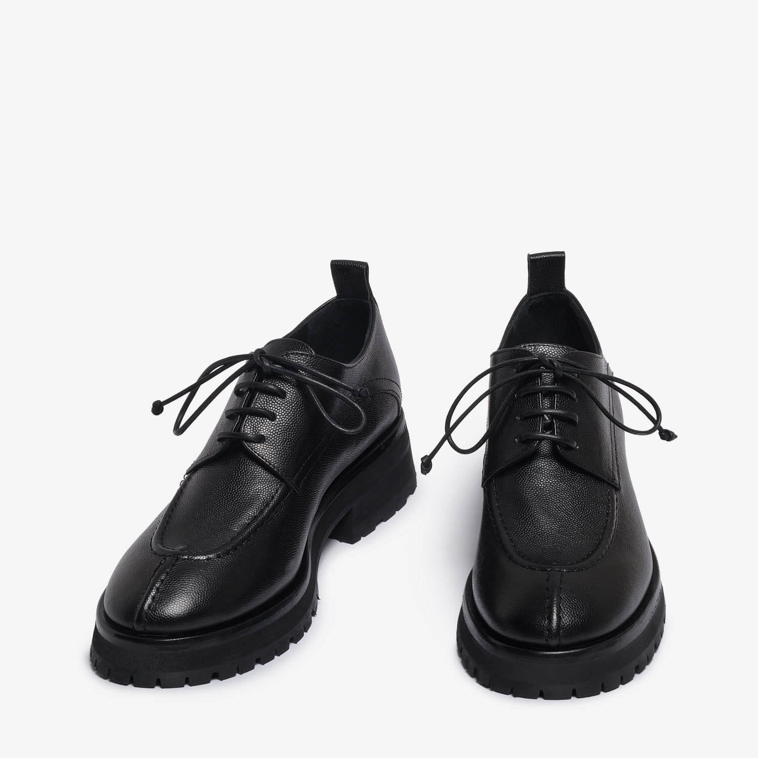 DERBY IN PELLE NERA DONNA