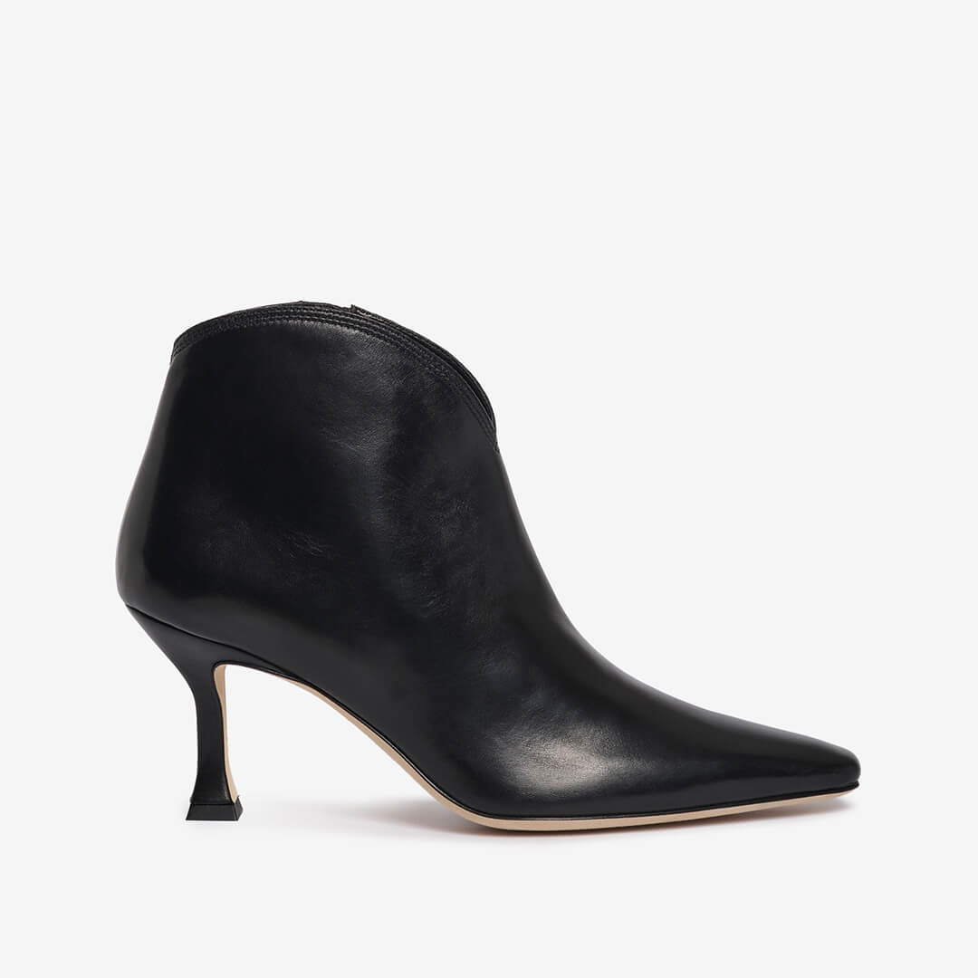 Ankle Boot in pelle nero donna