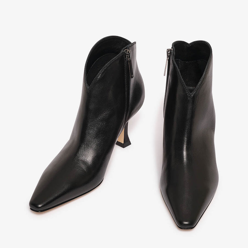 Ankle Boot in pelle nero donna