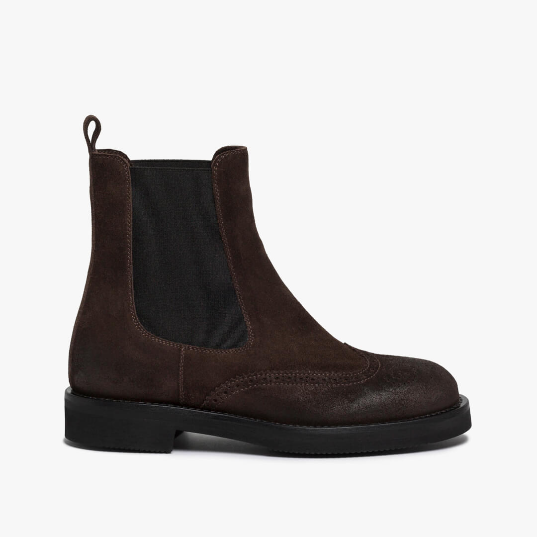 Chelsea boot in camoscio donna