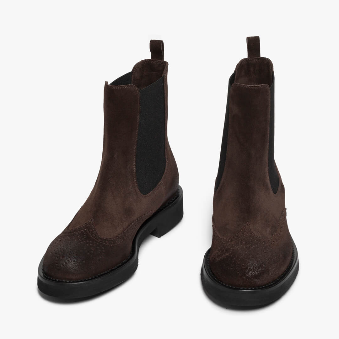 Chelsea boot in camoscio donna