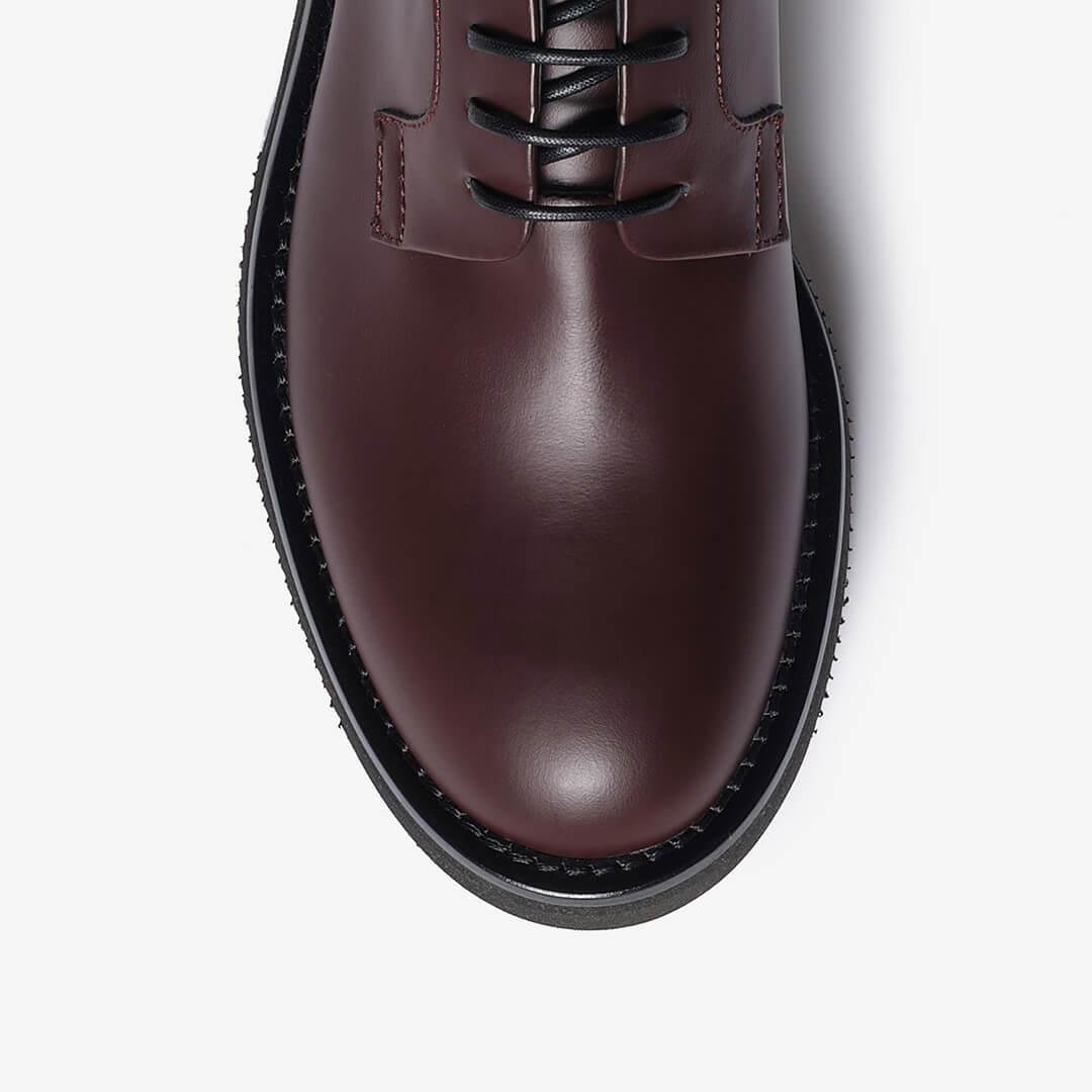 Derby bordeaux in pelle donna