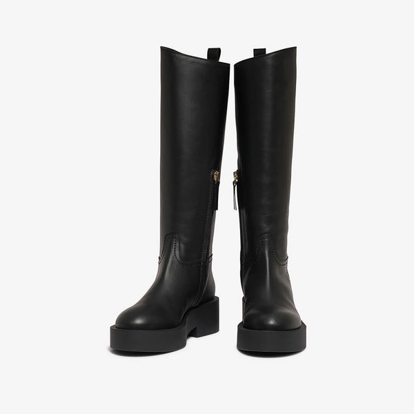 Women's leather riding boot