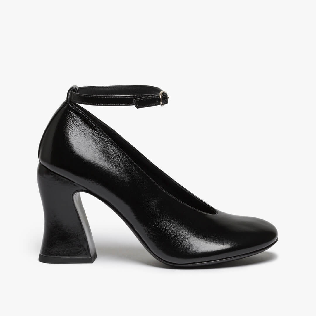 DÉCOLLETÉ IN PELLE NERA DONNA