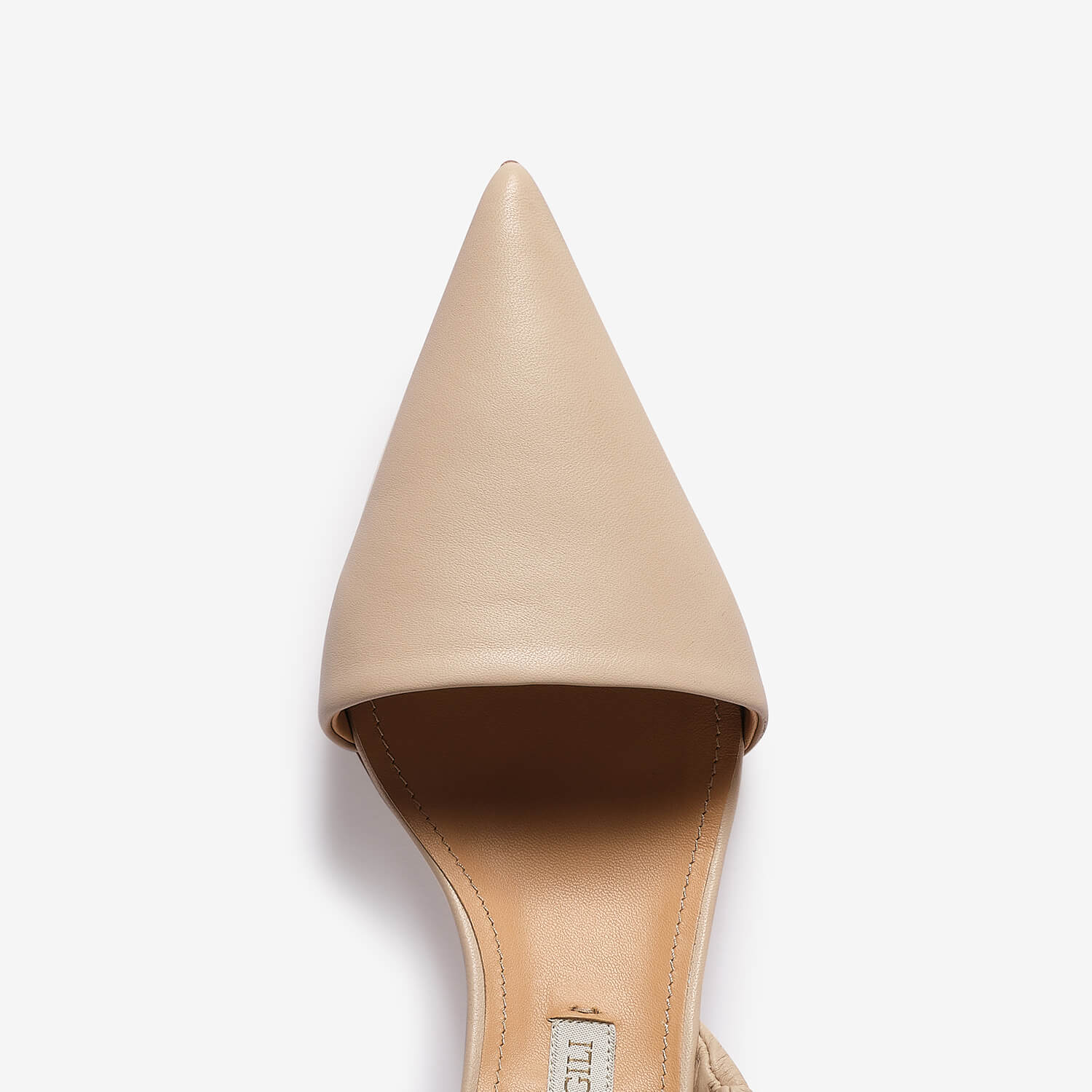 Décolleté slingback in nappa donna