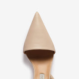 Décolleté slingback in nappa donna