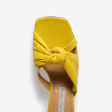Sandalo slide in nappa donna