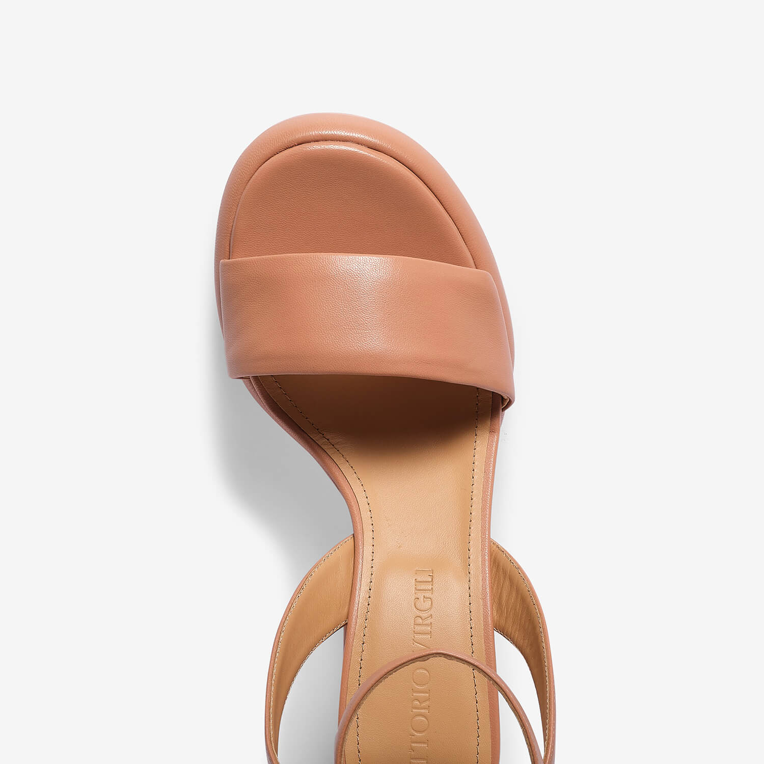 Sandalo platform pelle di capra rosa donna