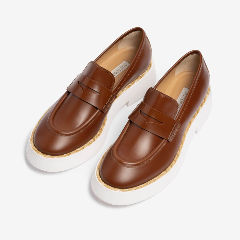 Women's calf leather loafer