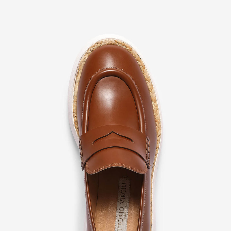 Women's calf leather loafer