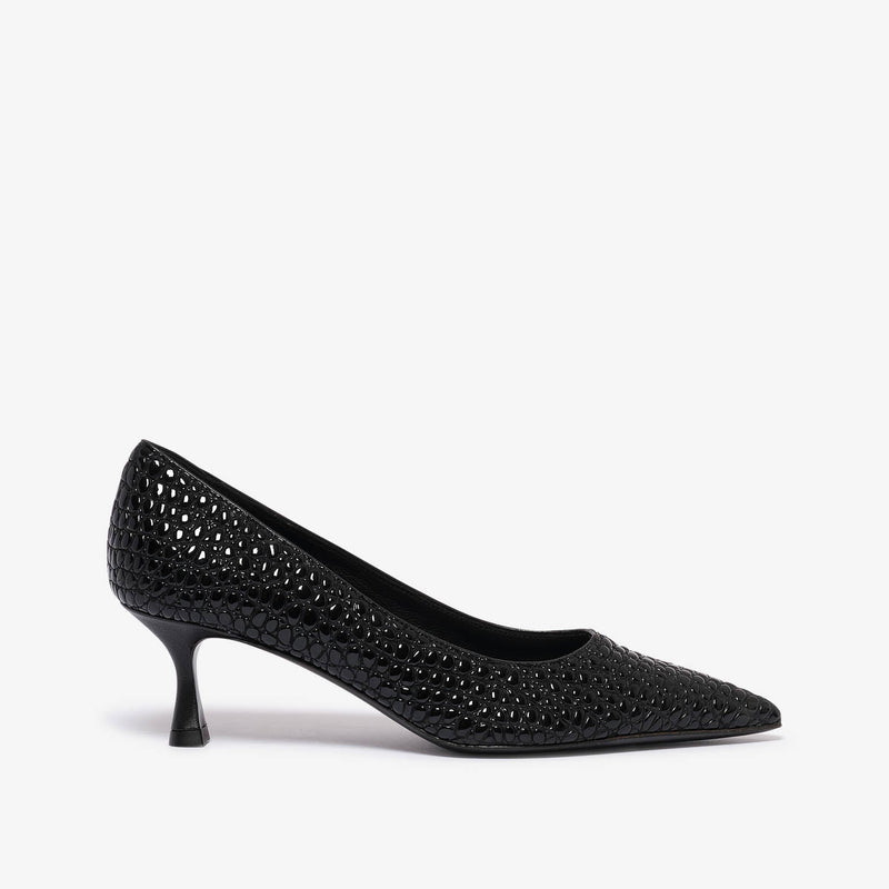 Aidia | Décolleté in pelle nero donna