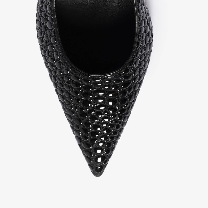Aidia | Décolleté in pelle nero donna