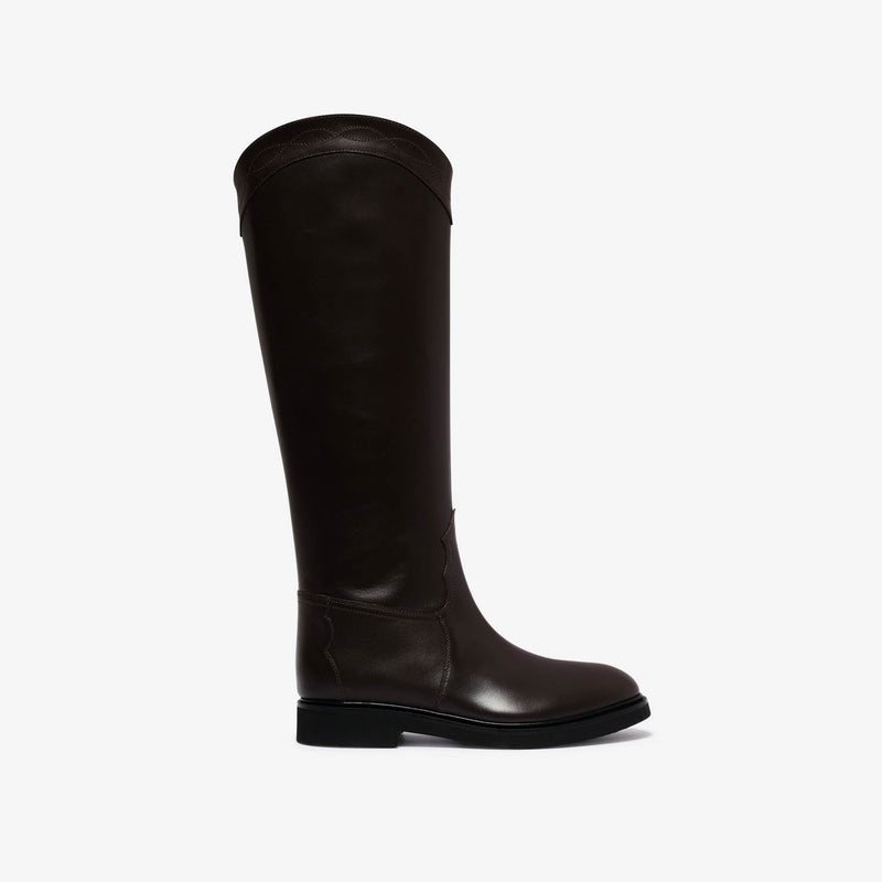 Caecilia | Stivale in pelle nero donna