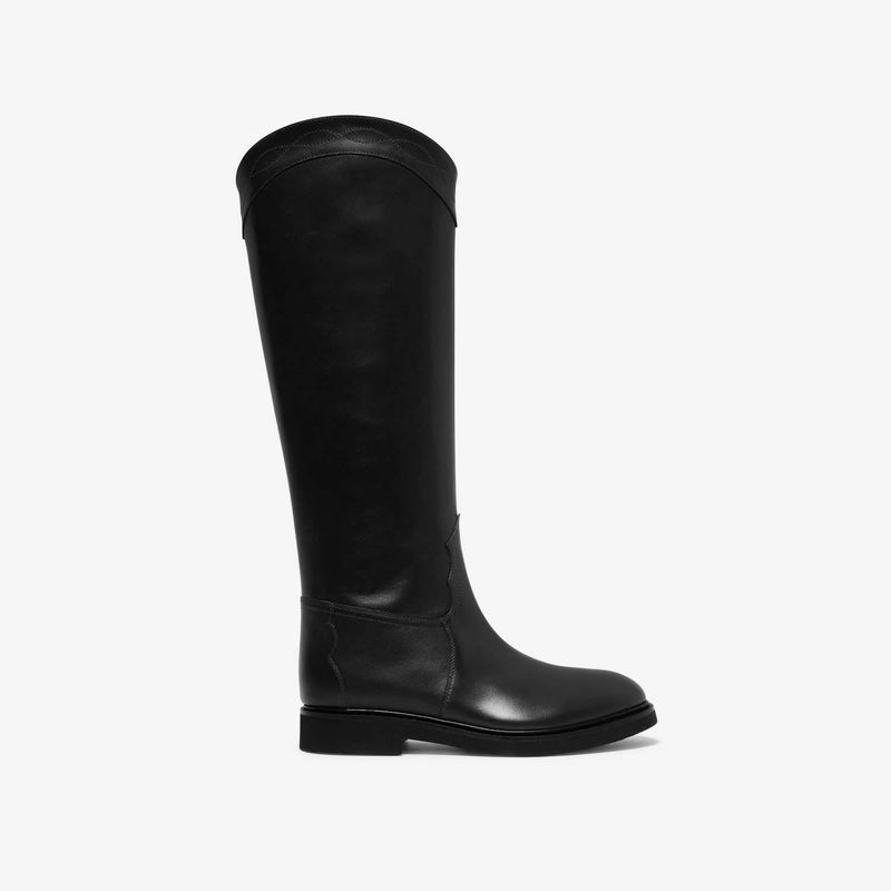 Caecilia | Stivale in pelle nero donna
