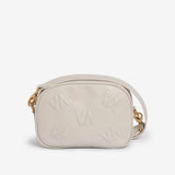 White calf leather shoulder bag