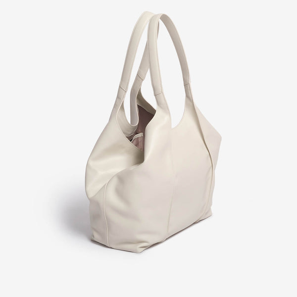 Borsa in pelle bianco