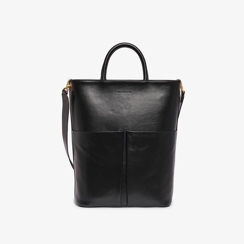 Shopping bag sales pelle nera
