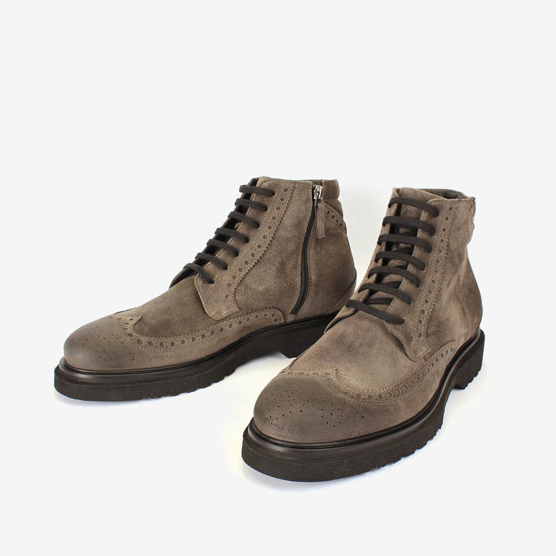 Grey men's ankle boot