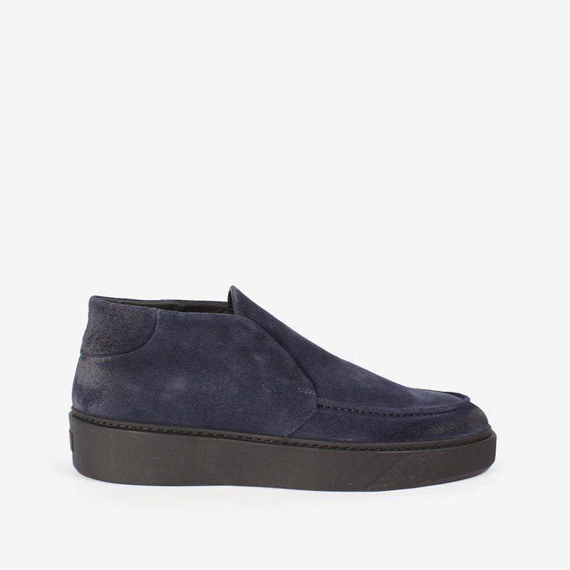 Blue men's slip-on ankle boot