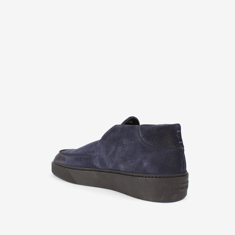 Blue men's slip-on ankle boot
